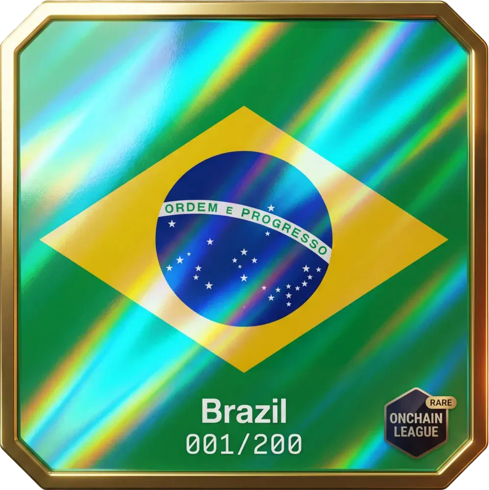 Brazil — Rare holographic card #001 of 200